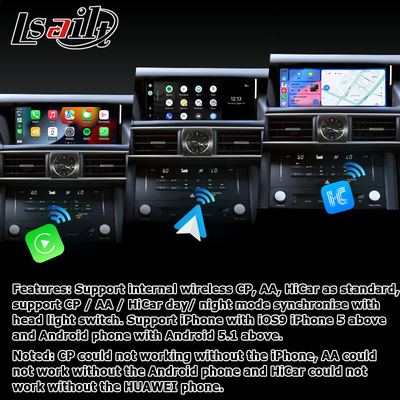 10.25インチ アンドロイド 8+128 カープレイ アンドロイド オート 画面アップグレード HDMI Lexus IS200t IS350 IS300