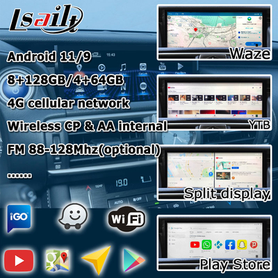 10.25インチ アンドロイド 8+128 カープレイ アンドロイド オート 画面アップグレード HDMI Lexus IS200t IS350 IS300