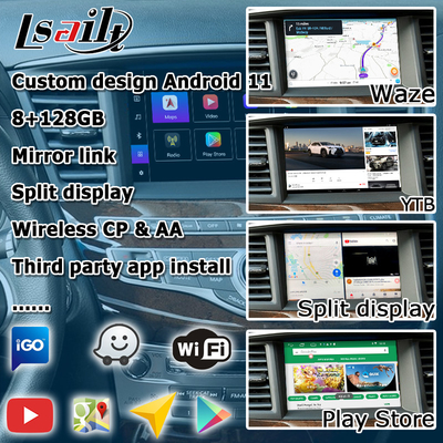 インフィニティ QX60 GPS アンドロイド オート カープレイ ナビゲーション システム マルチメディア インターフェース アンドロイド 11 8+128GB