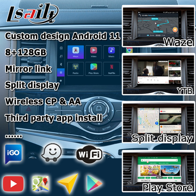カープレイ アンドロイド オート マルチメディア インターフェイス ボックス ビデオ インターフェイス インフィニティ QX80 2018