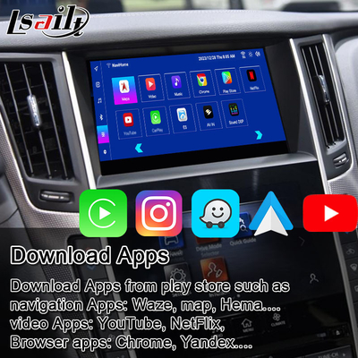 インフィニティ Q50 Q60 2014-2020 カープレイインターフェイス,Androidナビゲーションボックス