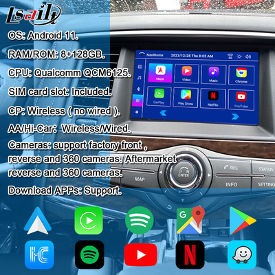 Lsailt スマート インフォテインメント モジュール カープレイを含む日産パトロール 2017-2019 搭載マルチメディア統合システム