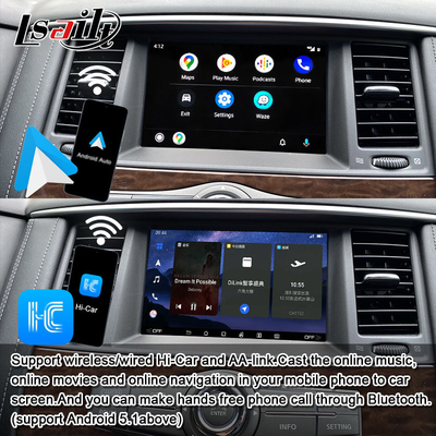 Lsailt スマート インフォテインメント モジュール カープレイを含む日産パトロール 2017-2019 搭載マルチメディア統合システム