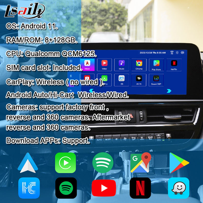 8+128GB Android インフォテインメント モジュール Lexus ES 2022-2024 RX NX LX GX LS...YouTube,NetFlix,Google Play,Waze