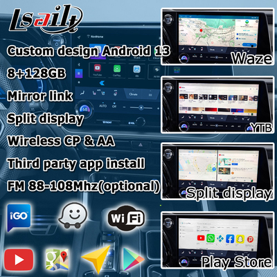 Lexus TX550h+ TX350 TX500h アンドロイド 13 ビデオ インターフェース オクタコア 2.0Ghz 8+128GB カープレイ