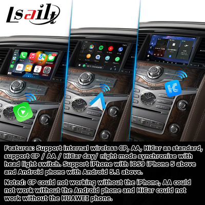 インフィニティ QX80 / QX56 アンドロイド オートカープレイ インターフェイス ベースはクアルコム 8+128