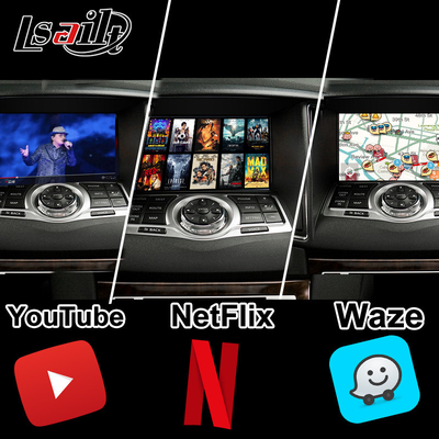 Google,YouTube,NetFlixとNissan Maxima 09-15 インフィニティ G37用のLsailt 8Gカープレイ&アンドロイドビデオインターフェース