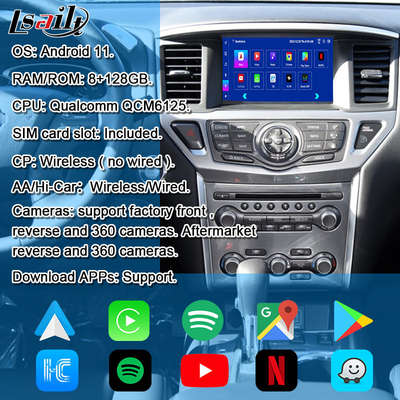 ニッサンマルチメディアインターフェイス 8G Android 13 パスファインダーR52 2013-2020 アルマダパトロールのインフォテインメントインターフェイス