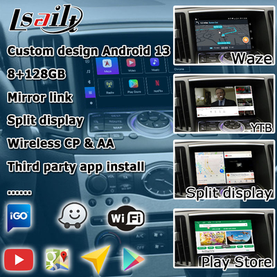 インフィニティ Gシリーズ スカイライン G37 G25 G35 Q40 V36 Android 13 ビデオインターフェースとカープレイ Android オート