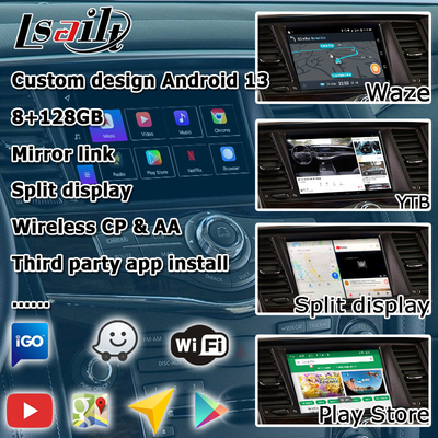 ニッサンパトロールアーマダ Y62 アンドロイド 13 퀄コム 8+128GB カープレイ アンドロイド オートビデオ インターフェース ボックス