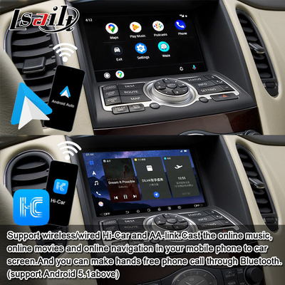 インフィニティ EX QX50 2008-2017用のLsailt 8G Androidインフォテインメントモジュール 無線カープレイ,YouTube,NetFlixが含まれています