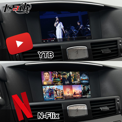 インフィニティQ70 M45 M25 2010-ワイヤレスカープレイボックス,Android Auto,NetFlix用の8GクアルコムAndroidマルチメディアインターフェース
