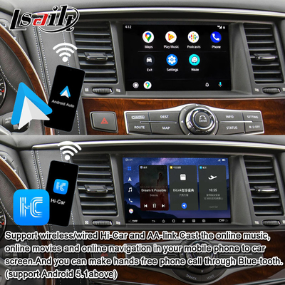 インフィニティ QX80 QX56 ニッサン・パトロール 20100-2021 向け 8G アンドロイド インフォテインメント モジュール ワイヤレスカープレイ インターフェース, YouTube