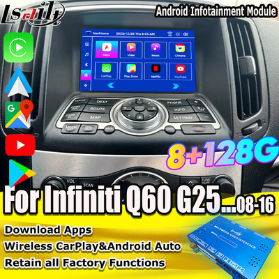 インフィニティ Q60 G37 G35 Q40 2008-2016 向け 8G アンドロイド インフォテインメント モジュール
