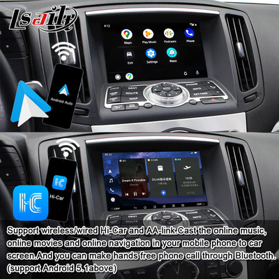 Lsailt 8G アンドロイド マルチメディアインターフェース インフィニティ Q40 Q60 G37 G35 インフォテインメント モジュール 統合ワイヤレスカープレイ