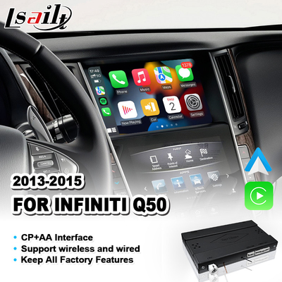 2013-2015年 インフィニティ Q50用の無線Android Auto Carplay統合インターフェース