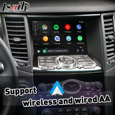 Lsailt ワイヤレス Android オートミラーリンク カープレイインターフェース 2013-2017 インフィニティ QX70