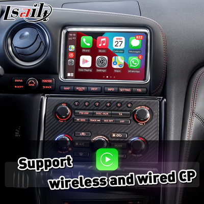LSAILT Android Auto CP AA OEM統合ビデオインターフェイスカープレイ ニーサン GTR GT-R R35 2011-2016