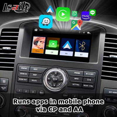 OEM統合 ワイヤレス Apple CarPlay インターフェイス Navara D40 Nissan Pathfinder R51 2010-2016 Android オート,プラグアンドプレイ,ミラーリンク