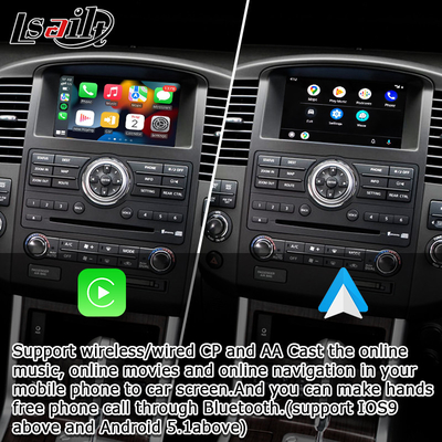 OEM統合 ワイヤレス Apple CarPlay インターフェイス Navara D40 Nissan Pathfinder R51 2010-2016 Android オート,プラグアンドプレイ,ミラーリンク