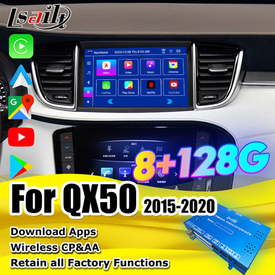 8+128G アンドロイドナビゲーションボックス インフォテインメントモジュール インフィニティ QX50 2018-2020 EX QX80 ワイヤレスカープレイ, Android インターフェース