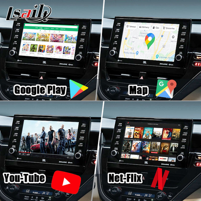 Lsailt 8G ワイヤレスカープレイ Android インフォテインメント モジュール トヨタ・キャミー TOUCH3 2018-2021 シエナ サポート YouTube,NetFlix,360カメラ