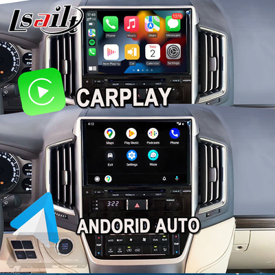 ワイヤレスカープレイインターフェース トヨタランドクルーザー200 GX-R,VX-R 2018-2021 フジツーヘッドユニット Android Auto,Linuxシステム