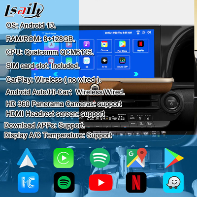 Android 13 マルチメディアインターフェース トヨタクラウン 2023-2024 ロイヤルマジェスタ アスリート インフォテインメント モジュール OEM リトロフィット