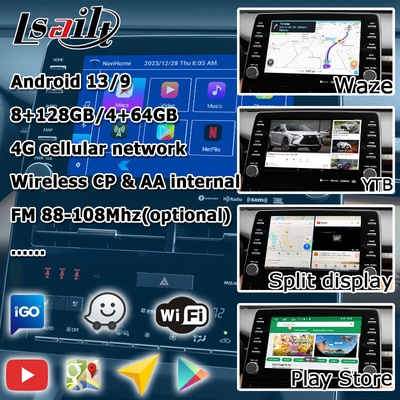 トヨタのavalonのための8インチの人間の特徴をもつ自動carplayビデオ インターフェイス ビデオ インターフェイスは2018現在の3つに触れる