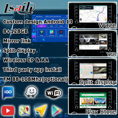 カービデオインターフェイス 無線カープレイ アンドロイド オート アンドロイド 13 トヨタ ハイランダー