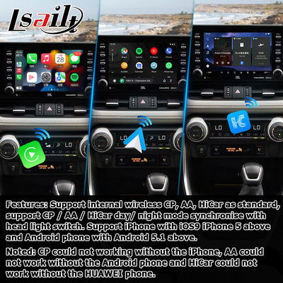 8+128GB アンドロイド 13 カープレイ アンドロイド インターフェース For Toyoat RAV4 2019 To Present Touch N Go 3