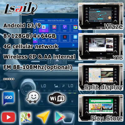 8+128GB アンドロイド 13 カープレイ アンドロイド インターフェース For Toyoat RAV4 2019 To Present Touch N Go 3