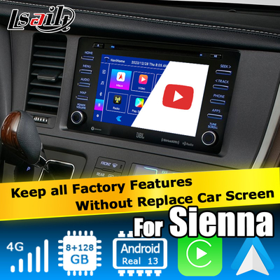 Android 13 Carplay アンドロイド ビデオ インターフェース オート ボックス トヨタ シエナ
