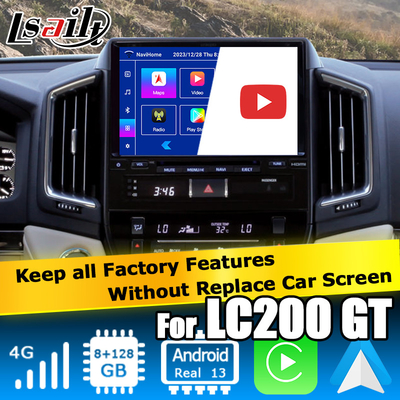 トヨタ・ランドクルーザー LC200 GXRのAndroid 13ビデオインターフェース