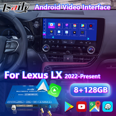LSAILT Android Carplay マルチメディアビデオインターフェース 2022年発売のレクサス LX LX500d LX600 LX700h