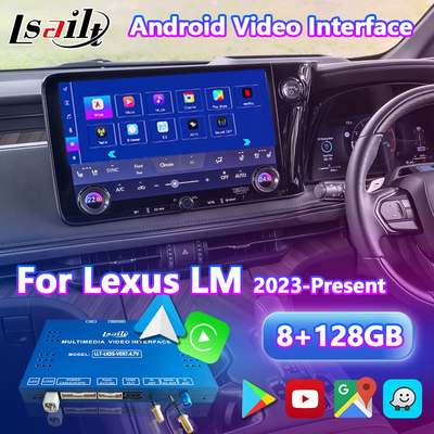 LSAILT アンドロイドカープレイ マルチメディアビデオインターフェース 2023-現在のレクサスLMLM350hLM500h