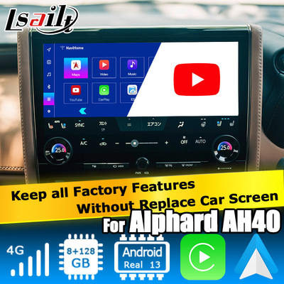 トヨタ アルファード AH40 アンドロイド マルチメディア インターフェース 8+128GB カープレイ アンドロイド オート サポート