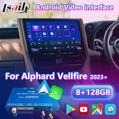 LSAILT Android Carplay マルチメディアビデオインターフェース 2023年現在 Toyota Alphard Vellfire 40シリーズ