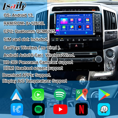 ランドクルーザー2013-2021用OEM Androidアップグレードモジュール ワイヤレスCarPlayキット統合 YouTube、Google Map、Android Auto