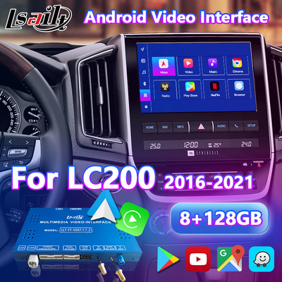 トヨタランドクルーザー200 LC200 VX VXR VX-R 2016-2021用のLsailt Androidマルチメディアビデオインターフェース