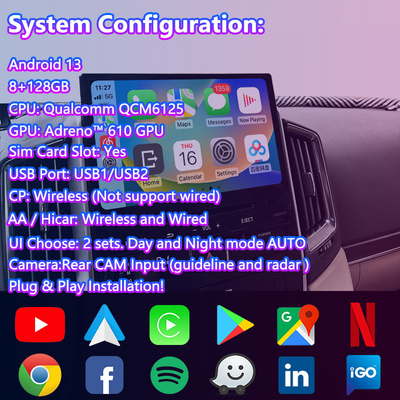 トヨタ ランドクルーザー LC200 GXR GX-R FST LC 200 2018-2022 用 Lsailt Android マルチメディアビデオインターフェース