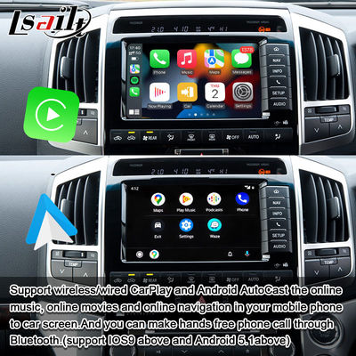 プラグアンドプレイ Apple CarPlayインターフェイス for Land Cruiser 200 2013-2021 多言語,360カメラ,逆カメラサポート