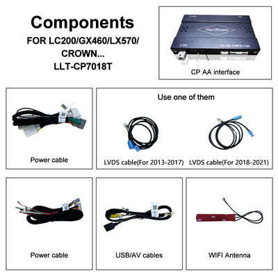 プラグアンドプレイ Apple CarPlayインターフェイス for Land Cruiser 200 2013-2021 多言語,360カメラ,逆カメラサポート