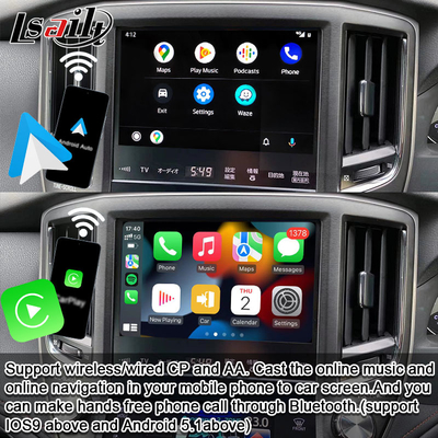Lsailt クラウン S210 2013-2016 AWS210 GRS210 GWS214 GWS215 Majesta Athlete Royal Saloon 用ワイヤレス Apple CarPlay インターフェース、リバースカメラ、Android Auto対応