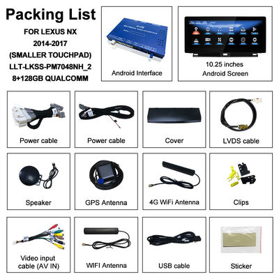 Lexus NX200T NX300H 2015-2017向け 10.25 インチ IPS HDディスプレイ Android 13 ワイヤレスカープレイ, Android オート