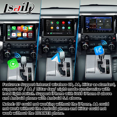 トヨタ アルファード ヴェルファイア AH40 Android CarPlay ビデオインターフェース