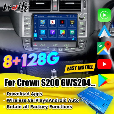 Android 13 マルチメディアインターフェース トヨタ クローン S200 URS206 2008-2012 モデル Android アップグレード モジュール YouTube,NetFlix,Google マップが含まれています