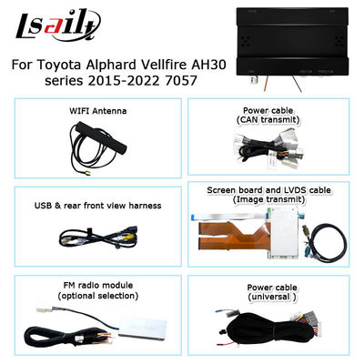 トヨタ アルファード ヴェルファイア AH30系 純正OEMスタイル CarPlay Android Autoボックス 2015-2022年モデル