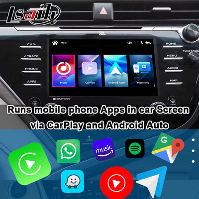 OEM Apple CarPlay/Android オートアップグレードモジュール カムリー V70 シエナ, RAV-4 2018-2021 多言語,360 カメラをサポート