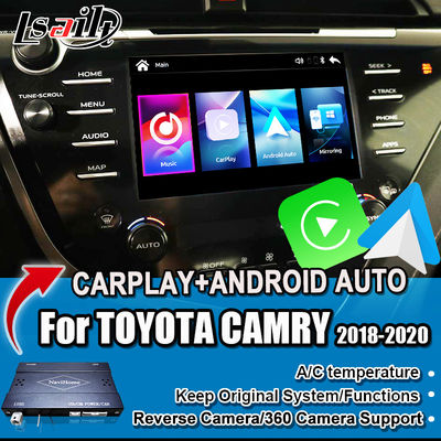 OEM Apple CarPlay/Android オートアップグレードモジュール カムリー V70 シエナ, RAV-4 2018-2021 多言語,360 カメラをサポート